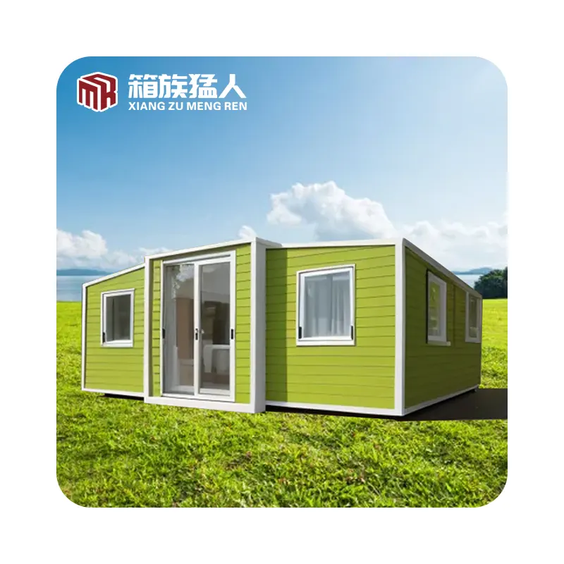2023 China neue modulare winzige Häuser erweitert erweiterbares Fracht container haus mit geneigtem Dach Büro zum Verkauf