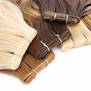 Extensions de <span class=keywords><strong>cheveux</strong></span> humains Premium Body Wave Genius Weft, double épaisseur, <span class=keywords><strong>cheveux</strong></span> vierges, extensions Genius Weft pour salon professionnel - Product Image 4