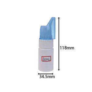Flacon vaporisateur <span class=keywords><strong>nasal</strong></span> à bout pointu <span class=keywords><strong>anti</strong></span>-<span class=keywords><strong>allergie</strong></span> en HDPE blanc vide de 30ml - Product Image 6