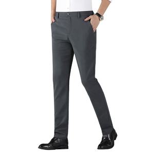 Pantalones Chinos Rectos de Moda, Ajustados y Elásticos para Hombre - Product Image 4