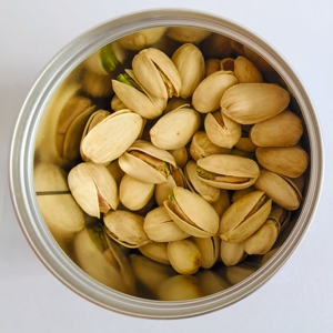 <span class=keywords><strong>Pistachos</strong></span> Salados Tostados Premium en Lata de 120g, Snack Saludable de Frutos Secos, Certificado Halal, Cacahuetes para Venta al Por Mayor - Product Image 1