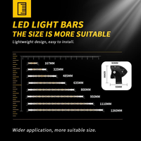 Barre lumineuse LED DXZ BAR-D2 ultra-mince 60W 7-50 pouces 12/24V pour camion 4x4, VTT, SUV, voiture, mise à niveau et rénovation