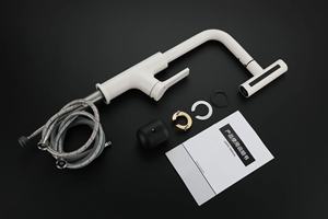 Rubinetto a Collo Lungo per Lavello, Miscelatore Monocomando per <span class=keywords><strong>Cucina</strong></span> Commerciale con Doccetta Estraibile a 360° °   Rubinetto da <span class=keywords><strong>Cucina</strong></span> Girevole - Product Image 5