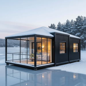 Casa Modular de 20 pies, Expandible, Tipo Contenedor, 2 Dormitorios, Prefabricada, Techo a Dos Aguas Resistente, Montaje Rápido, Resistente a <span class=keywords><strong>la</strong></span> Intemperie - Product Image 3