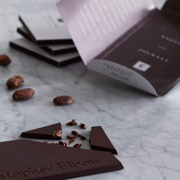 Emballage de barre de chocolat en relief personnalisé de luxe boîte en carton blanche boîtes de carton vides pliantes en chocolat