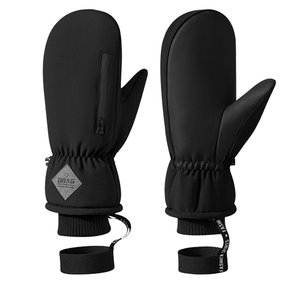 Guantes de esquí impermeables para mujeres, hombres y jóvenes, para deportes de invierno al aire libre, calentadores de manos, con bolsillo con cremallera, duraderos, térmicos, de secado rápido - Product Image 1
