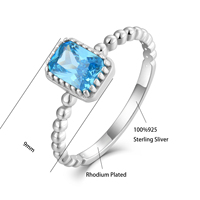 Bijoux de mode à prix compétitifs directement de l'usine QX, bagues en rubis pour femmes, bagues de fiançailles en CZ, bagues fines en argent sterling 925 pour mariage
