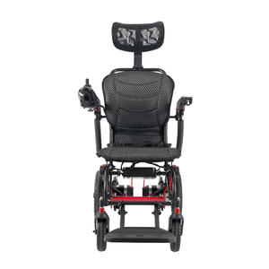 Asiento ergonómico y respaldo, silla de ruedas eléctrica ligera plegable - Product Image 4