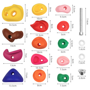 Presas de escalada con forma geométrica para niños y adultos, accesorios unisex para estructuras de juego en interiores - Product Image 2