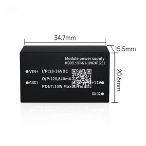 Module d'alimentation DC-DC isolé série BDM21/41, PCB avec processus de placage or, 1500VDC, intelligent industriel, 9~36V, communication RF - Product Image 2