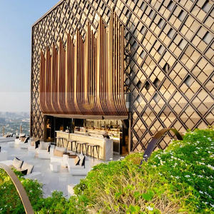 V44 316 Material Cobre Hotel Acero inoxidable Pared exterior 3D Panel de fachada de acero inoxidable para la venta - Product Image 1