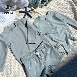 Conjunto de Traje de Baño de 2 Piezas para Niños al por Mayor con Gorro de Natación, Cómodo y Transpirable, Ropa de Playa de Verano, Traje de Baño Infantil - Product Image 4