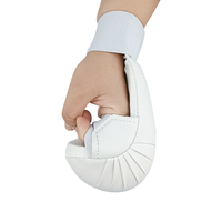 Équipement d'arts martiaux avec logo personnalisé, protège-mains de karaté blancs, gants