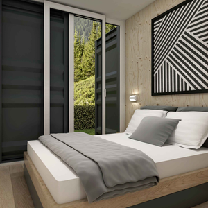 บ้านสำเร็จรูปจากตู้คอนเทนเนอร์ขนาด 40 ฟุต ผลิตในจีน ทันสมัย ประกอบง่าย กันน้ำ เหมาะสำหรับใช้เป็นโรงแรม เป็นมิตรกับสิ่งแวดล้อม ใช้พลังงานแสงอาทิตย์ โครงสร้างเหล็ก - Product Image 5