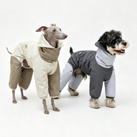 Combinaison pour chiens résistante à l'eau et à l'huile, doublure triple protection, manteau à quatre pattes, vêtements d'extérieur pour chien, veste rembourrée en coton pour animaux de compagnie, chaude pour l'hiver