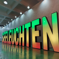 Enseignes publicitaires extérieures pour façades de magasins, enseignes commerciales 3D RGB, logo de magasin, lettres en acrylique, enseignes électroniques lumineuses à LED