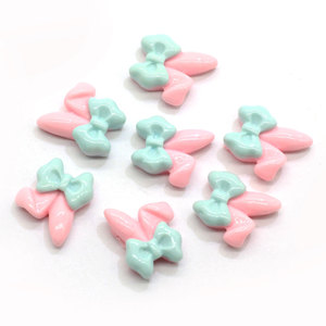 Oreja de conejo Kawaii arco resina Flatback cabujones para arte de uñas, adorno Scrapbooking DIY Decoración - Product Image 5