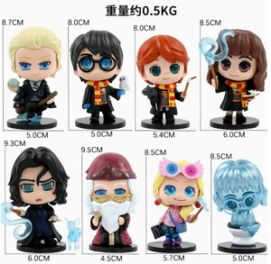 Set de 8 Figuras de Acción de <span class=keywords><strong>Harry</strong></span> <span class=keywords><strong>Potter</strong></span>, Ron Weasley, Hermione Granger, Juguetes de PVC, Caja Sorpresa, Decoración - Product Image 2