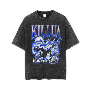 Camiseta Vintage de algodón <span class=keywords><strong>Waso</strong></span> Life, camiseta de gran tamaño de la serie High Street de peso pesado, Camiseta con estampado de lavado ácido Dtg - Product Image 3