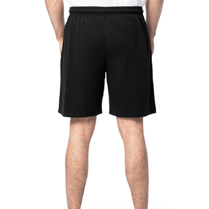 กางเกงขาสั้นออกกำลังกายผู้ชายเอวยางยืด ผ้าฝ้าย 100% ระบายอากาศดี เป็นมิตรกับสิ่งแวดล้อม แห้งเร็ว สไตล์ลำลอง รับผลิตตามสั่ง พิมพ์โลโก้ OEM - Product Image 3