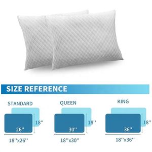 Customize Shredded <b>Memory</b> Foam <b>Pillows</b> Cooling Bed <b>Pillows</b> Queen Size Set of 2 for Sleeping Adjustable Firm <b>Pillows</b> - Product Image 6