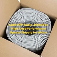 Câble LAN Cat5e UTP, rouleau de 305 m, 4 paires, 24 AWG, vente en gros, directement de l'usine, OEM personnalisé