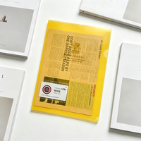 Carpetas de Presentación de Documentos de Oficina con Diseño Personalizado, Carpetas de Archivo de Plástico PP en Forma de L, Transparentes, Impermeables, Tamaño A4