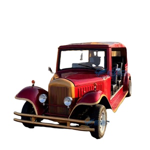 Voiture électrique vintage rouge à quatre roues, personnalisable, vente en gros usine, faible bruit, design élégant pour événements panoramiques et mariages - Product Image 1