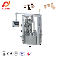 Máquina rotativa de llenado y sellado de zumo/yogur, tipo SKP-1N