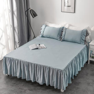 Housse de matelas <span class=keywords><strong>Simmons</strong></span> personnalisée avec logo OEM, pour le commerce extérieur, jupe de lit monobloc 1,8 m, protection anti-poussière et antidérapante - Product Image 2