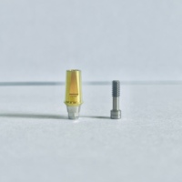 SSCA45105H Pilar Multiunidad Chapado en Oro para Puente de Implantes y Conexión de Prótesis Dentales, Alta Biocompatibilidad