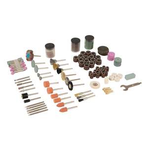 ชุดอุปกรณ์เครื่องมือโรตารี่เงิน216pce แมนเดรล3.17มม. - Product Image 1