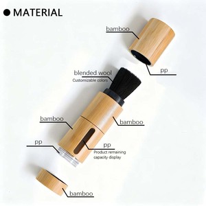 Brosse <span class=keywords><strong>de</strong></span> bouteille <span class=keywords><strong>de</strong></span> pulvérisation <span class=keywords><strong>de</strong></span> bambou rechargeable brosse <span class=keywords><strong>de</strong></span> distribution <span class=keywords><strong>de</strong></span> poudre libre brosse <span class=keywords><strong>de</strong></span> fard à joues brosse <span class=keywords><strong>de</strong></span> distributeur <span class=keywords><strong>de</strong></span> poudre cosmétique - Product Image 2