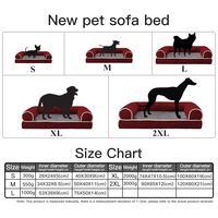 Tapis de luxe lavable pour animaux domestiques, lit pour chiens et chats, nouveau, orthopédiques, en mousse à mémoire de forme, coussin de canapé, housse durable, vente en gros,