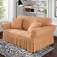 Robuster elastischer Sofa-Schon bezug Bedruckter geometrischer Stoff bezug für umfassende Wohn möbel Volle Abdeckung Multifunktional
