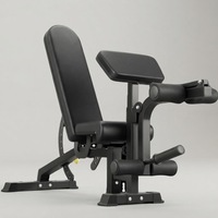 Tabouret d'entraînement pliable multifonctionnel en métal avec cadre en acier allié pour la musculation avec haltères