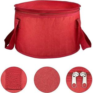 Sac isotherme imperméable en polyester 600D personnalisé réutilisable isolé transporter déjeuner fourre-tout conteneur alimentaire forme cylindrique motif lettre - Product Image 2