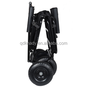 मछली पकड़ने वाली गाड़ी समुद्र तट भारी शुल्क फोल्डेबल ढहने वाले स्टील वैगन और रॉड धारकों 550 लिए पाउंड क्षमता - Product Image 3