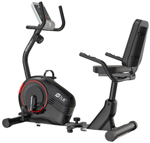 Vélo d'exercice horizontal à résistance magnétique pour usage domestique, cadre en métal, équipement, accessoires de montage du moteur, volant d'inertie - Product Image 2