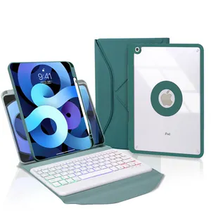 2023 New Design Luxury Magnetic Backlit Keyboard Case with Touchpad for iPad 10.2 2019 2020 2021 Cover