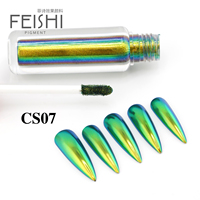 Caméléon Chrome Poudre Liquide Poudre Ongles Chrome Pigment