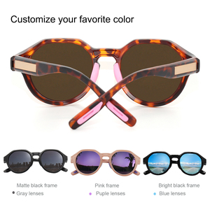 Lunettes <span class=keywords><strong>de</strong></span> soleil polarisées TR90 personnalisables unisexes tendance, colorées, anti-reflets UV400, monture intégrale, légères et confortables pour un usage quotidien - Product Image 2