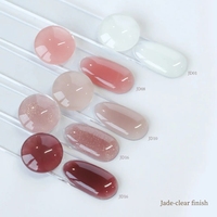Youth Rose Gel de base en caoutchouc 17 couleurs, 4 en 1 : Base en caoutchouc, Durcisseur, Gel de construction et Gel de couleur pour Nail Art et Beauté des ongles