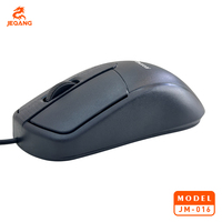 JM-016 Mouse Kantor Optik Berkabel USB 2000 DPI Ergonomis 57G Mouse Berkabel Ringan dengan Kabel 1.2M untuk PC Laptop Desktop