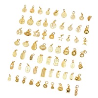 Sac 18 carats pendentif en or accessoires personnage chanceux nuage de bon augure pendentif bracelet à bricoler soi-même accessoires de perles