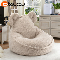 Housse de pouf moderne et mignonne pour enfants OTAUTAU, en fausse fourrure de cachemire épaisse et douce, housse amovible pour pouf, fauteuil paresseux SF157