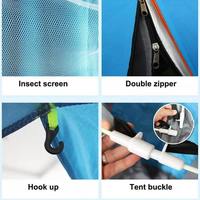 Tentes en stock pour 2/3/4 personnes, tente de voyage familiale, imperméable et coupe-vent pour le camping, tente de plein air