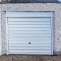 Porte de garage automatique en acier coupe-vent, antivol, design moderne, portes métalliques électriques à enroulement pour entrepôt