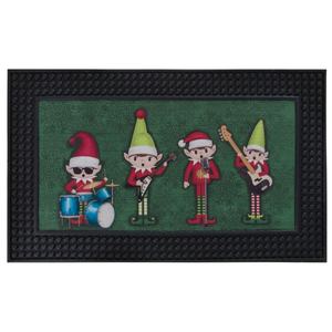 <b>Outdoor</b> Holiday Musical <b>Light</b>-UP Music LED <b>Light</b> Sound <b>Battery</b> Sensor Christmas Entrance Welcome Rubber Door Mats - Product Image 6