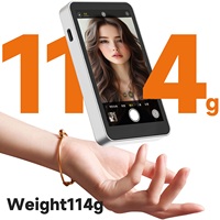 Lumière magnétique pour selfie de téléphone compatible avec iPhone Magsafe, lumière de remplissage d'anneau de selfie LED à 360 °